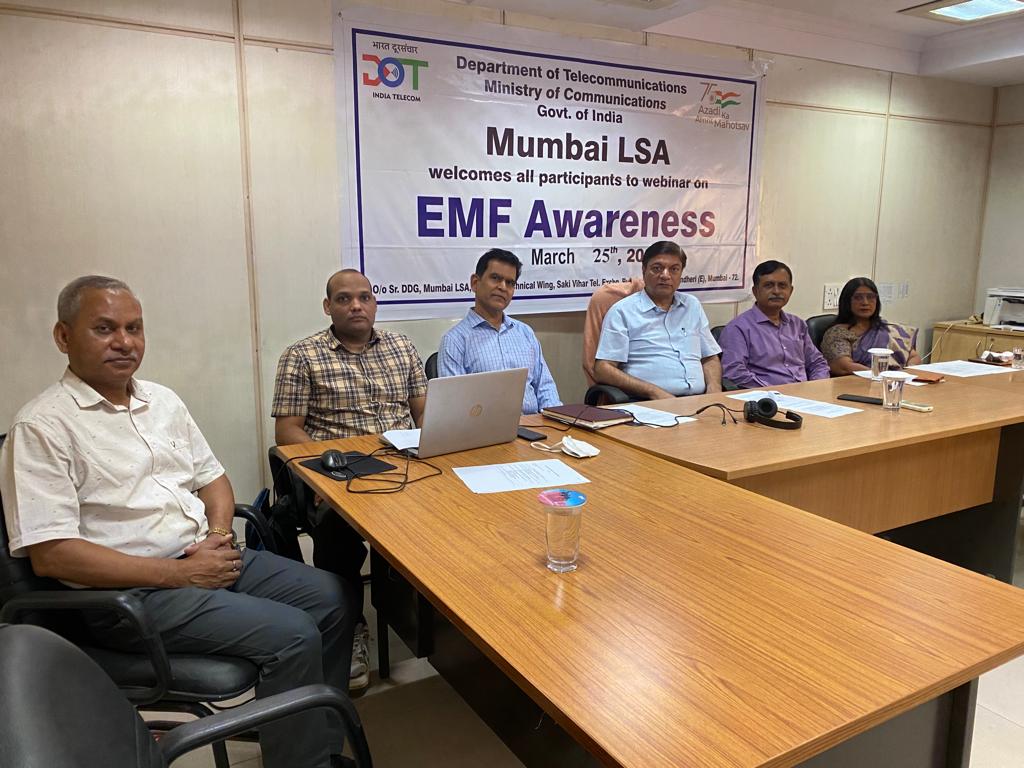 Mumbai LSA of Department of Telecommunication organizes an awareness webinar on EMF radiations and public health